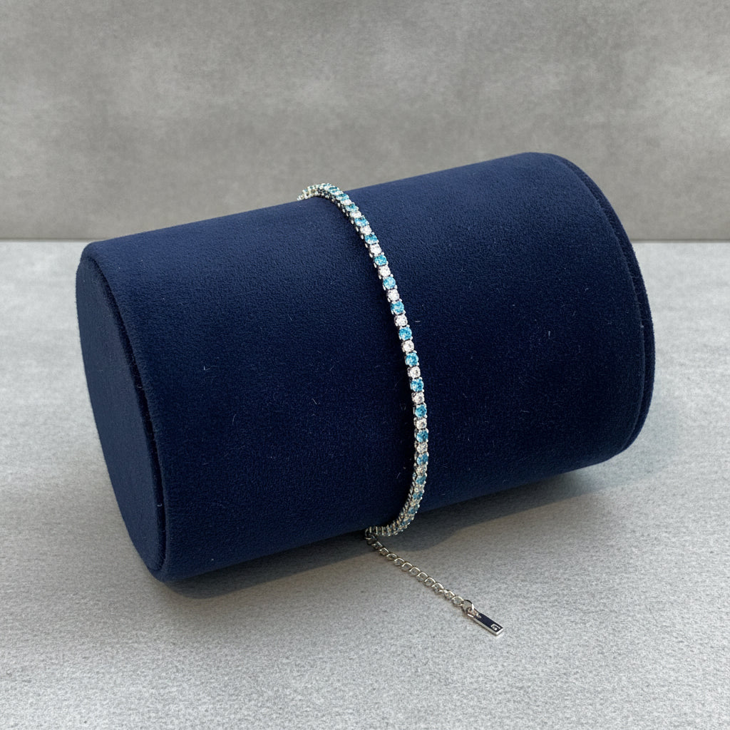 Azure Dazzle Bracelet - Studio shot featuring luxury jewelry design.