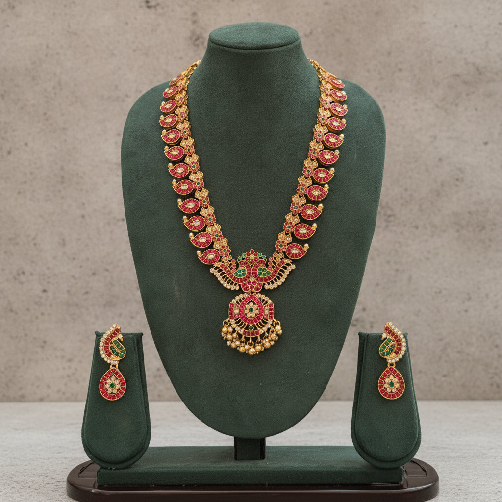 Crimson Majesty Kemp Haram - Studio shot featuring luxury jewelry design.