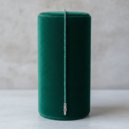 Emerald Streamline Bracelet - Studio shot featuring luxury jewelry design.