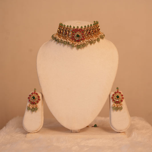 Kesari Kundan Choker Set