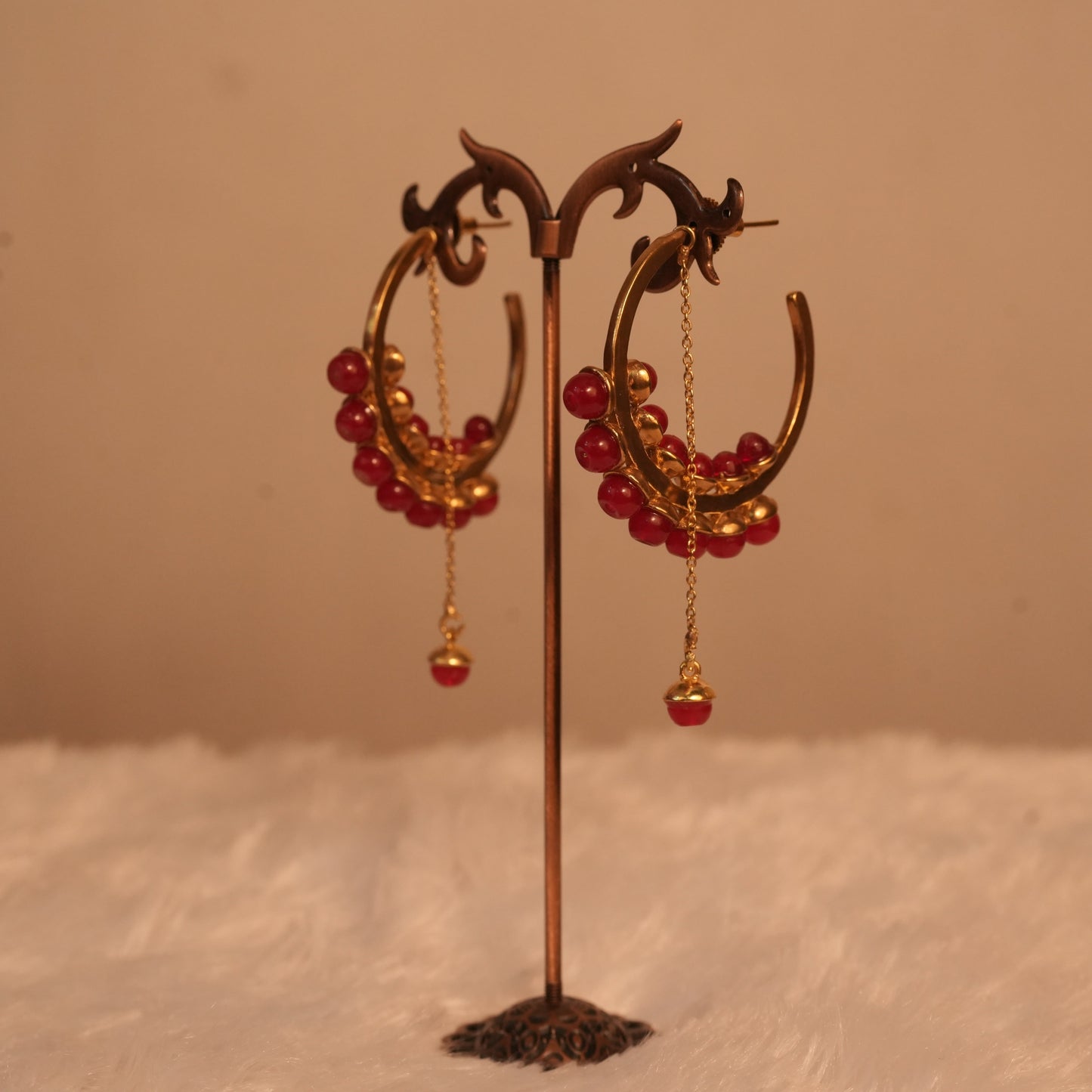 Lunar Bead Hoops