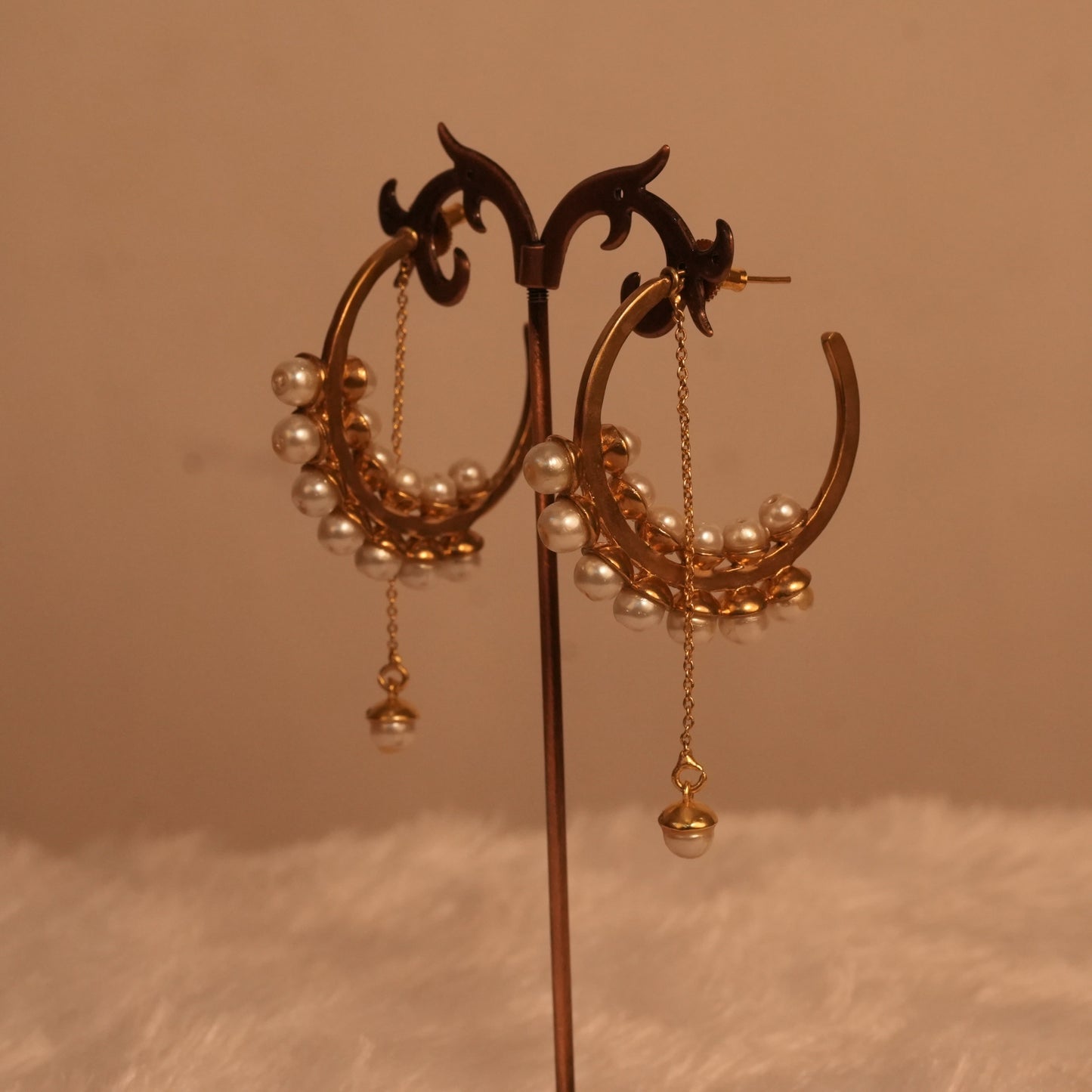Lunar Bead Hoops