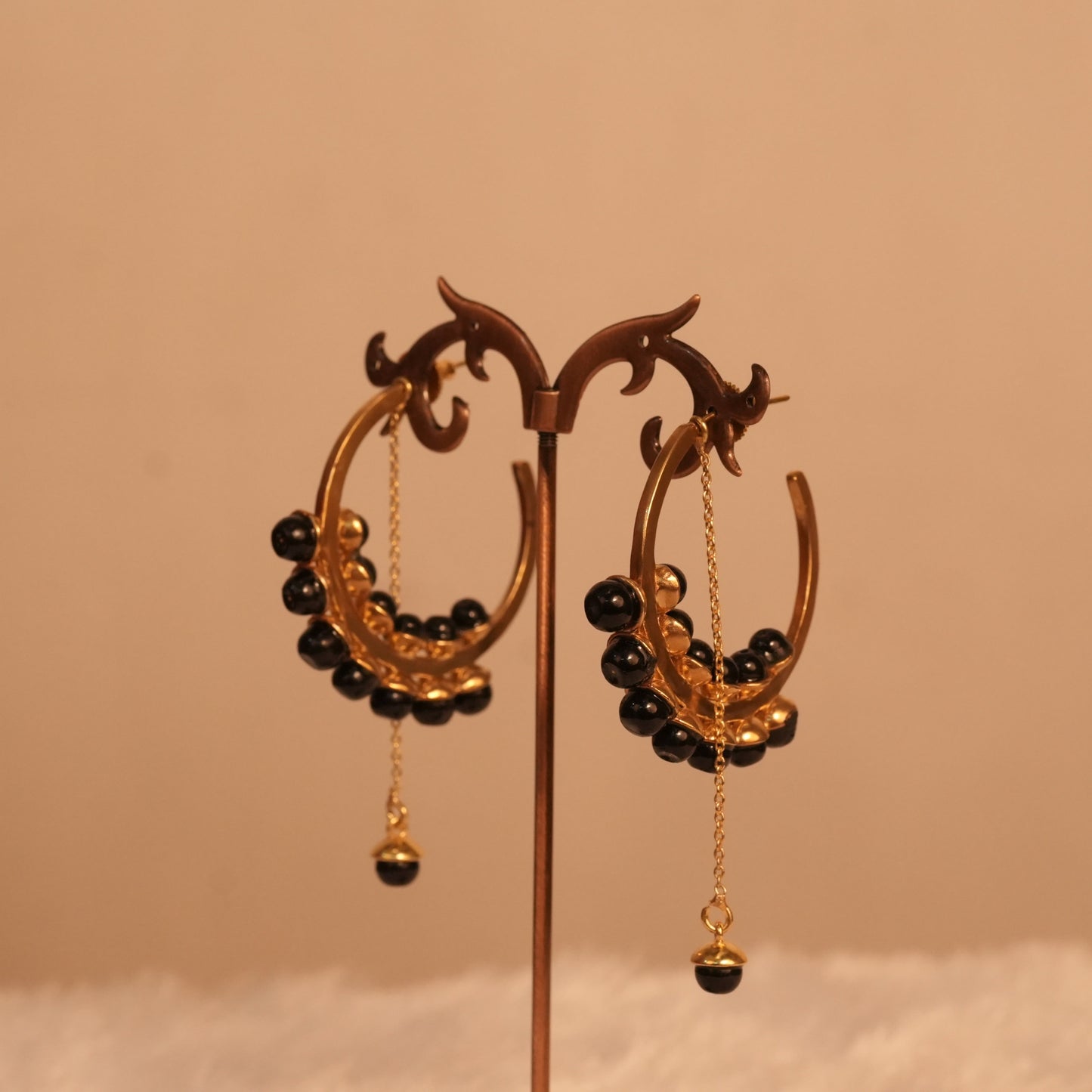 Lunar Bead Hoops