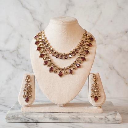 Madhirakshi Necklace Set - Studio shot featuring luxury jewelry design.