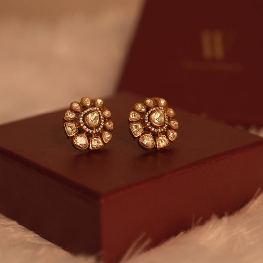 Polki Sunburst Studs