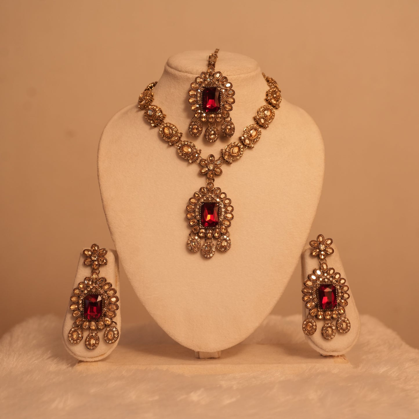 Ruksana Polki Necklace Set