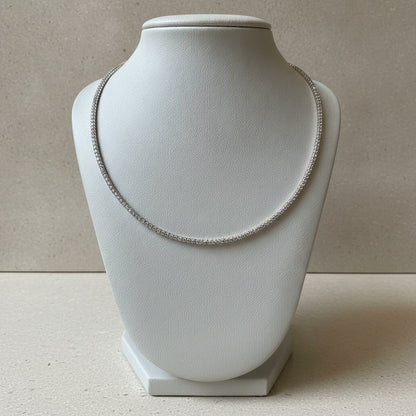 Sleek Whisper Single Layer Hasli - Studio shot featuring luxury jewelry design.