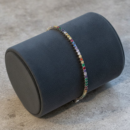 Gem Tennis Bracelet - Studio shot featuring luxury jewelry design.