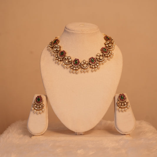 The Polki Bloom Necklace Set
